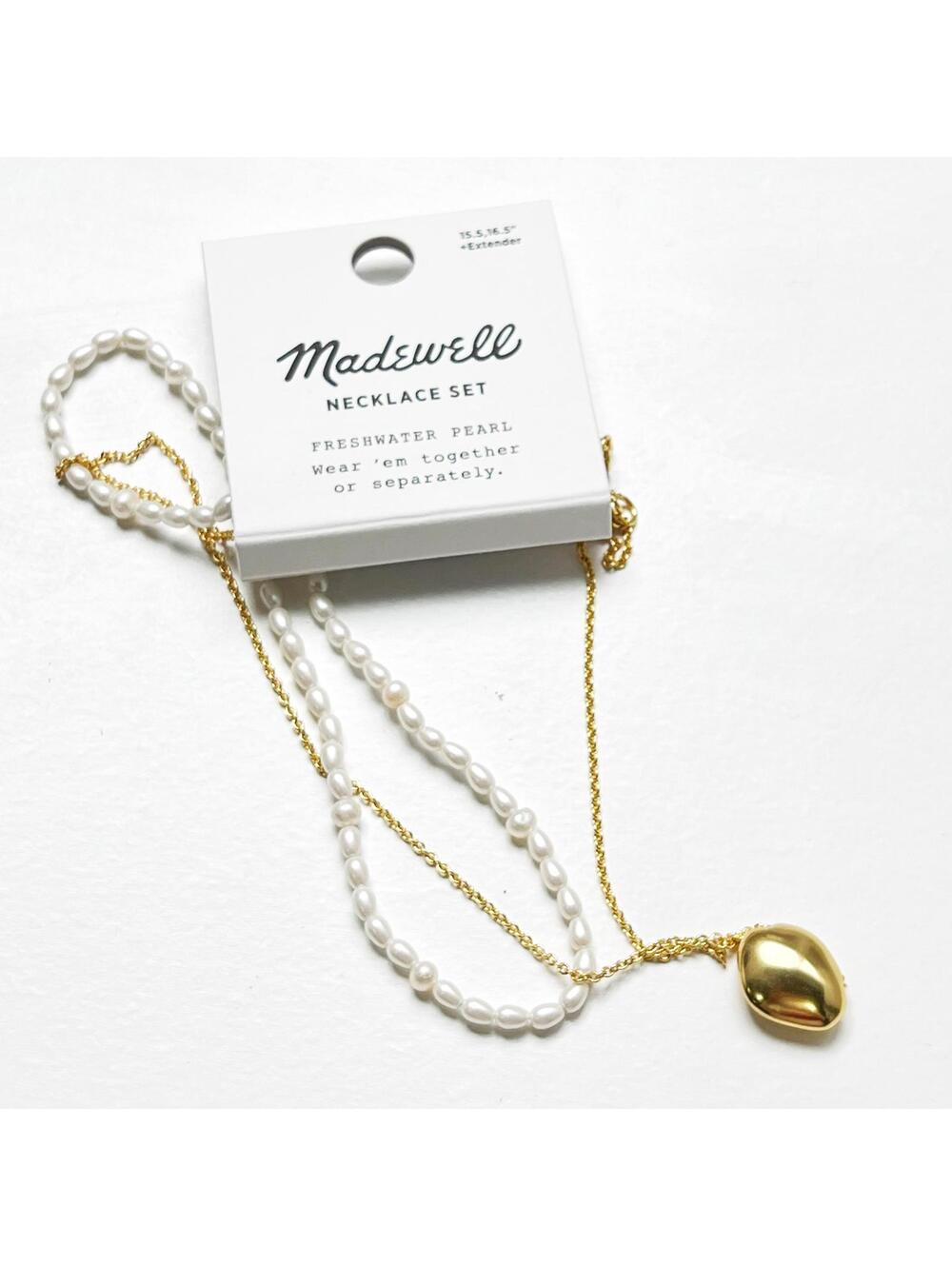 Madewell Dainty Freshwater Pearl Necklace Set - Picture 2 of 4